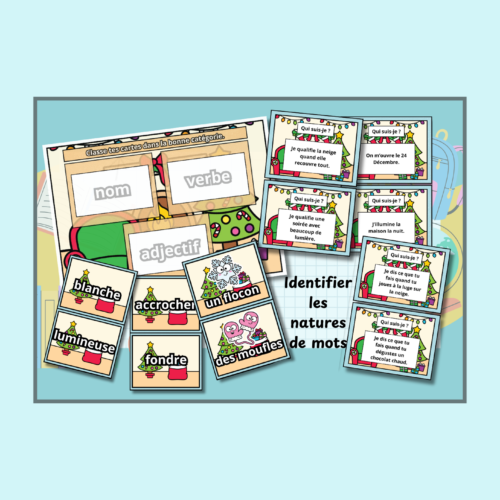 Atelier “Qui suis-je ? Classer les mots” – Spécial Hiver / Noël – CE1