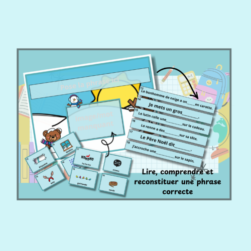 Atelier “Mot manquant” – Thème Hiver / Noël – CP