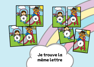 Associer les lettres scriptes PS