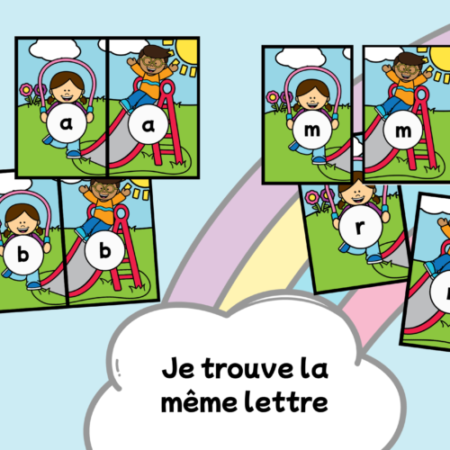 Associer les lettres scriptes PS